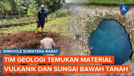 Sinkhole Sumbar: Badan Geologi Temukan Material Vulkanik Dan Sungai Bawah Tanah