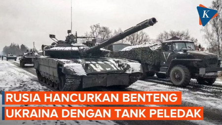 Rusia Klaim Ledakkan Benteng Ukraina dengan Tank yang Dikendalikan Remote