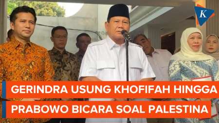 [FULL] Prabowo Bicara Dukungan untuk Khofifah hingga Kemerdekaan Palestina