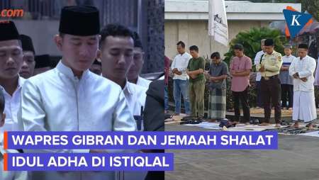 Momen Gibran Dan Ribuan Jemaah Shalat Idul Adha Di Istiqlal