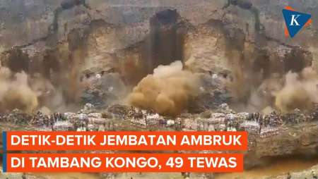 Detik-detik Mencekam Ambruknya Jembatan Tambang Kobalt Di Kongo, 49 Tewas
