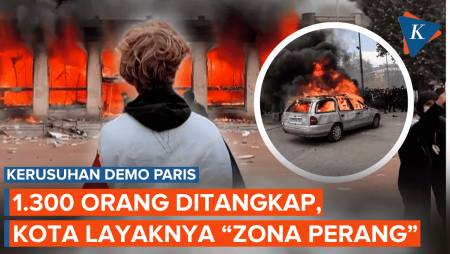 Paris Seperti Zona Perang: Kerusuhan Demo Tak Terkendali, 1.300 Orang Ditangkap