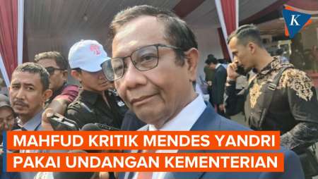 Acara Pribadi Mendes Pakai Undangan Kementerian, Mahfud: Langgar Etika, Semoga Tak Terulang