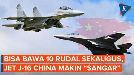 Jet Tempur J-16 China Makin "Sangar", Bisa Bawa 10 Rudal Sekaligus!
