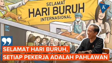 Jokowi Ucapkan Selamat Hari Buruh, Sebut Setiap Pekerja adalah Pahlawan