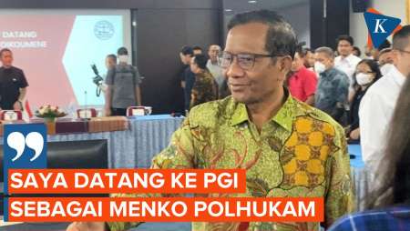 Kunjungi Persekutuan Gereja Indonesia, Mahfud MD Bantah Bahas Politik