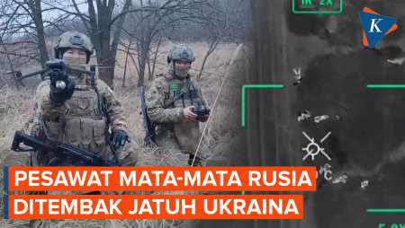 Ukraina Klaim Tembak Jatuh Pesawat Mata-mata A-50 Rusia