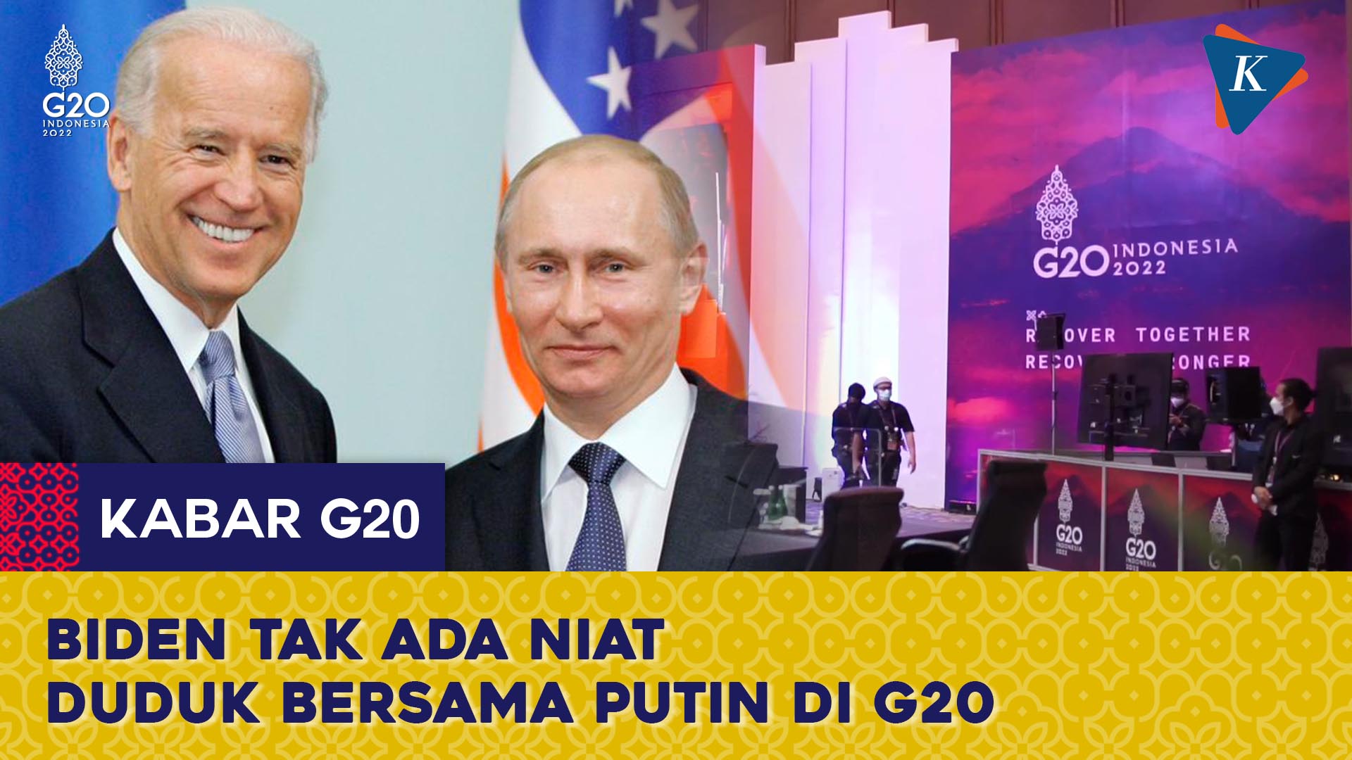 Biden Tak Ada Niat Duduk dengan Putin Saat KTT G20 di Bali