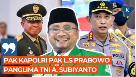 Momen Yaqut Singkat Nama Belakang Kapolri-Panglima Jadi Prabowo-Subiyanto