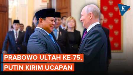 Putin Ucapkan Selamat Ulang Tahun ke-75 kepada Prabowo