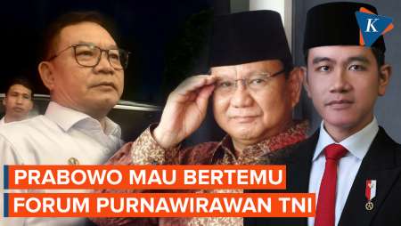 Prabowo Mau Bertemu Forum Purnawirawan TNI yang Tuntut Gibran Dicopot