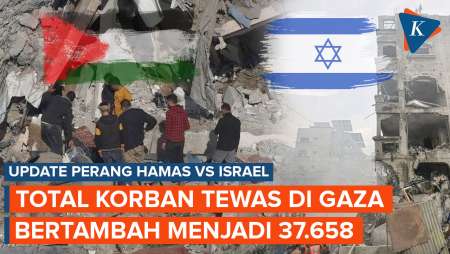 Korban Serangan Israel di Gaza Tembus 37.658 Orang
