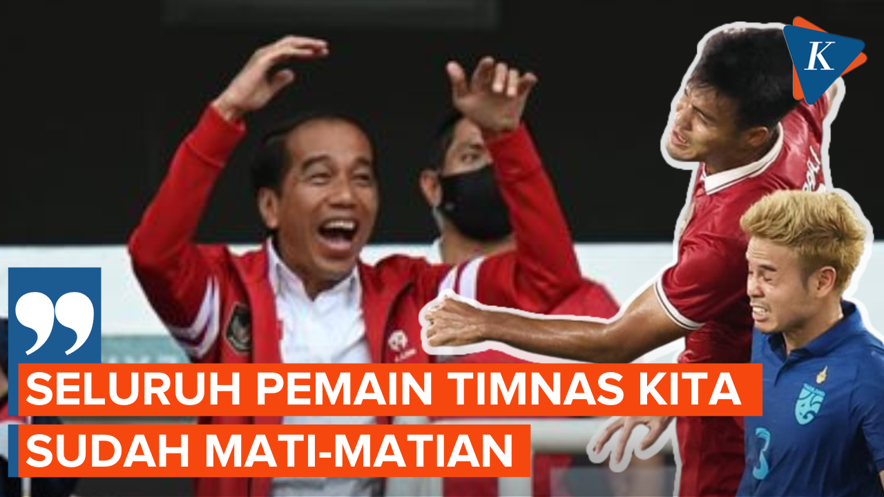 Piala AFF 2022: Ditahan Imbang 10 Pemain Thailand, Jokowi Apresiasi Perjuangan Indonesia