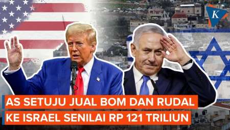 AS Setujui Penjualan Bom dan Rudal ke Israel Senilai Rp 121 Triliun