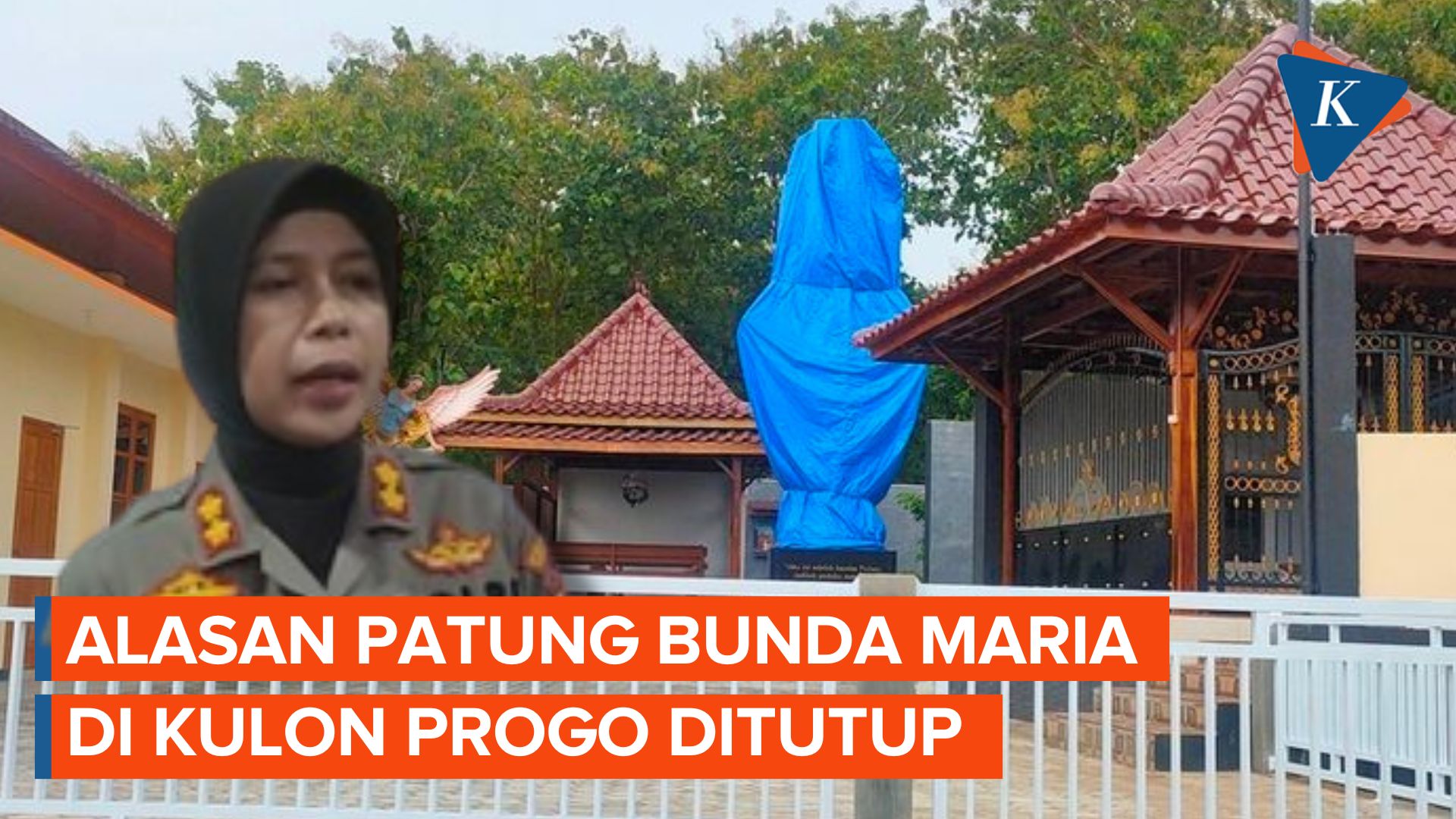 Bukan karena Ormas, Ini Alasan Patung Bunda Maria di Kulon Progo Ditutup