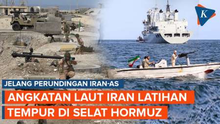 Militer Iran Latihan Tempur di Selat Hormuz Jelang Perundingan dengan AS, Siaga Perang?