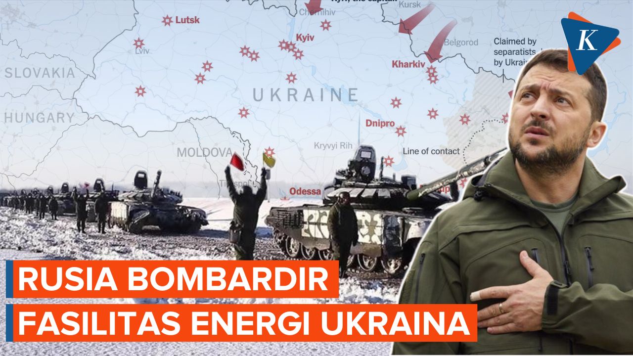 Rusia Berhasil Rusak Fasilitas Energi Ukraina