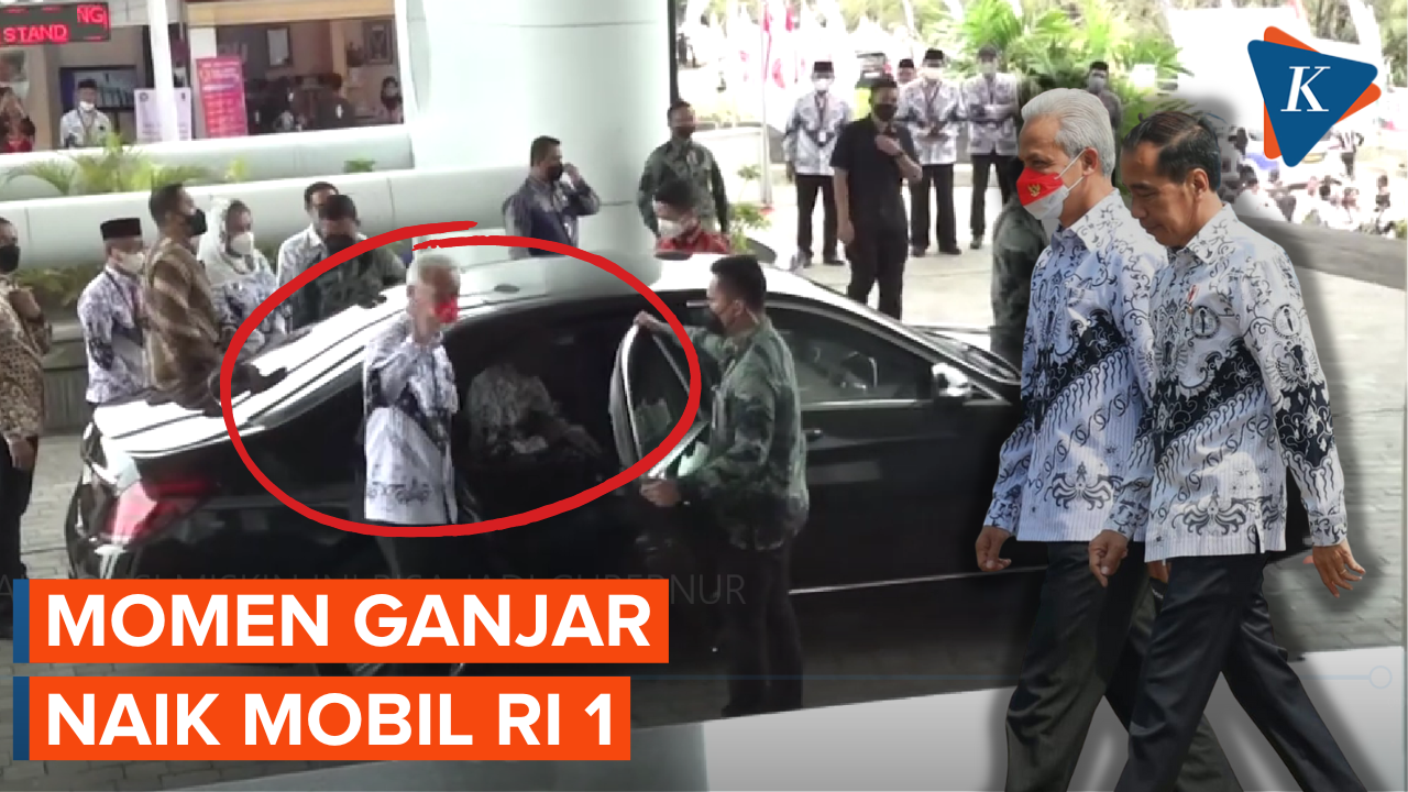 Momen Jokowi Ajak Ganjar Naik Mobil RI 1