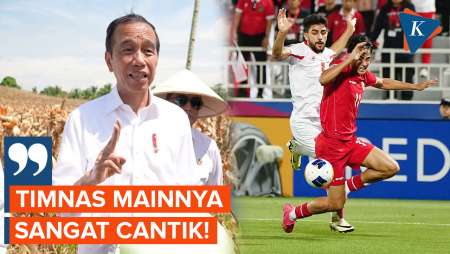 Jokowi Puji Permainan Timnas Indonesia vs Yordania, Sebut 