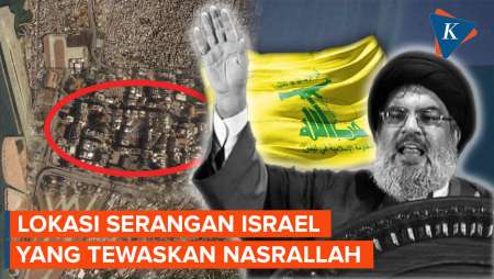 Begini Penampakan Lokasi Serangan yang Tewaskan Hassan Nasrallah dari Citra Satelit