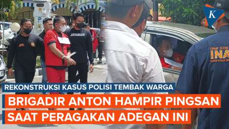 Brigadir Anton Hampir Pingsan Saat Peragakan Buang Mayat Korban