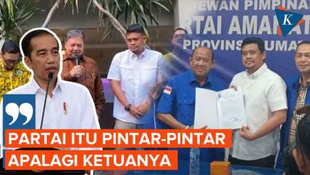 Bobby Nasution Didukung Banyak Parpol, Jokowi: Partai Itu Pintar-pintar, Apalagi Ketuanya