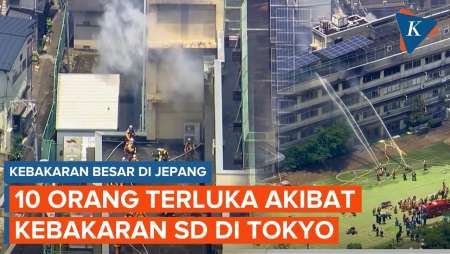 Kebakaran Besar Di Jepang, Hanguskan Sekolah Dasar Di Tokyo