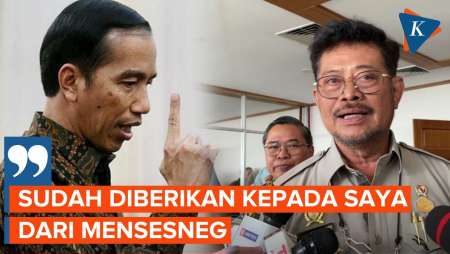 Jokowi Terima Surat Pengunduran Diri Syahrul Yasin Limpo sebagai Mentan