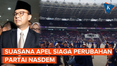 Ribuan Kader Nasdem Penuhi GBK, Menanti Pidato Politik Anies Baswedan