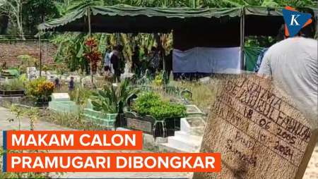 Makam Calon Pramugari yang Tewas Saat Pendidikan Dibongkar