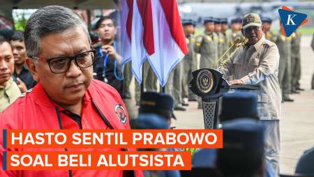 Hasto Kristiyanto Kritik Prabowo soal Pembelian Alutsista