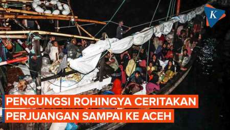 Pengungsi Rohingya Ceritakan Perjuangan Berlayar dari Bangladesh Sampai Aceh