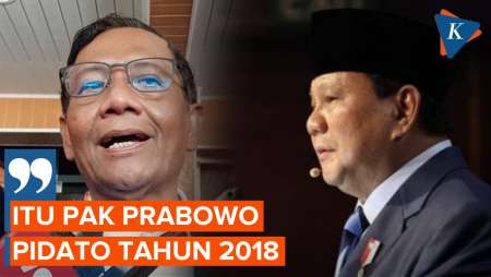 Saat Mahfud Ungkit Ucapan Prabowo yang Sebut 2030 Indonesia akan Bubar