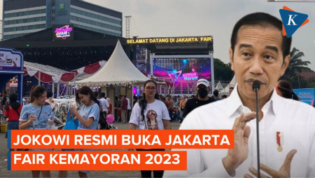 Jokowi Hadiri Hari Pertama Jakarta Fair Kemayoran 2023