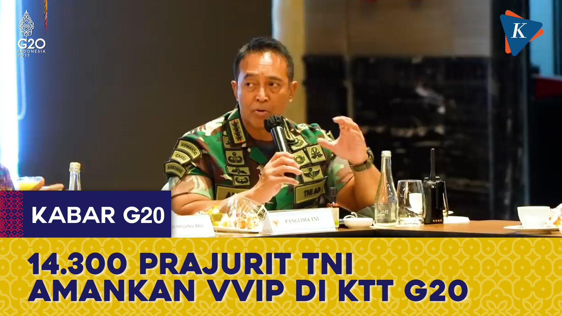 Panglima TNI Kerahkan 14.300 Prajurit untuk Amankan Titik VVIP pada KTT G20