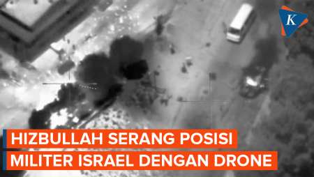 Drone Hizbullah Lebanon Bombardir Pos Militer Israel 