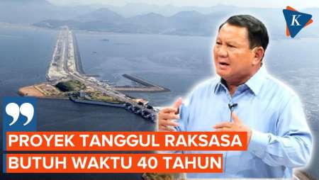 Prabowo Sebut Pembangunan Tanggul Raksasa Pulau Jawa Bakal Rampung 40 Tahun