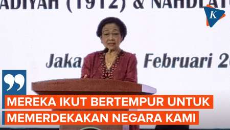 Megawati Ungkit Jasa PBNU dan Muhammadiyah dalam Kemerdekaan Indonesia