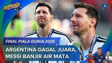 Momen Messi Menangis Setelah Argentina Kalah Dari Spanyol Di Final Piala Dunia 2026