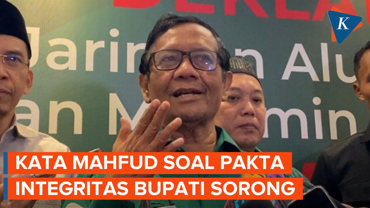 Beredar Pakta Integritas Bupati Sorong Dukung Ganjar, Ini Kata Mahfud