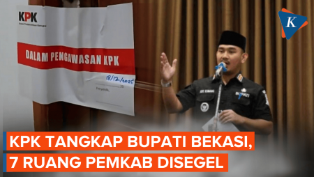 KPK Tangkap Bupati Bekasi Ade Kuswara, 7 Ruang Pemkab Disegel