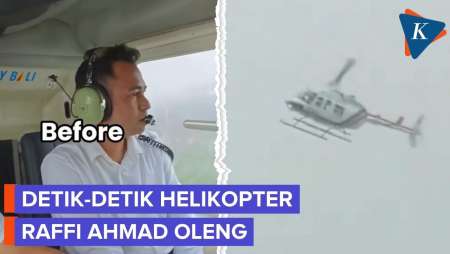 Helikopter Yang Ditumpangi Raffi Ahmad Oleng, Hampir Mendarat Darurat