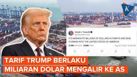 Tarif Trump Mulai Berlaku: Miliaran Dolar Mengalir ke AS