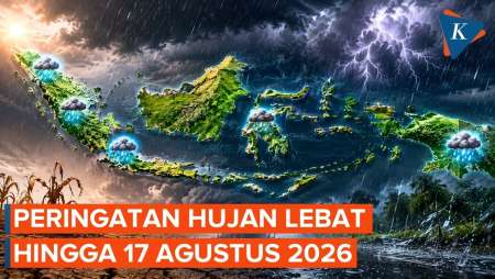 Daftar Wilayah Yang Berpotensi Hujan Lebat Hingga 17 Agustus 2026