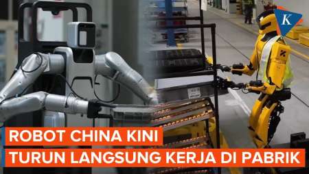 Robot China Kerja Langsung Di Pabrik, Beijing Ngebut Produksi 10.000 Humanoid Per Tahun