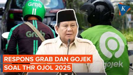 Prabowo Umumkan Pengemudi Ojol Dapat THR, Begini Respons Grab dan Gojek