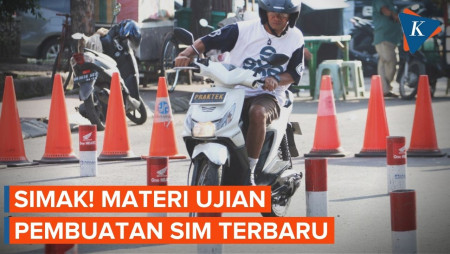 Materi Baru Ujian Praktik SIM C, Manuver angka 8 Dihapus!