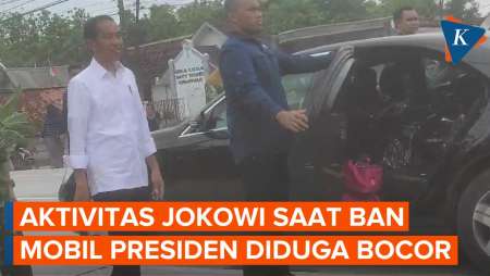 Ban Mobil Presiden Diduga Bocor, Jokowi Turun di Pinggir Jalan