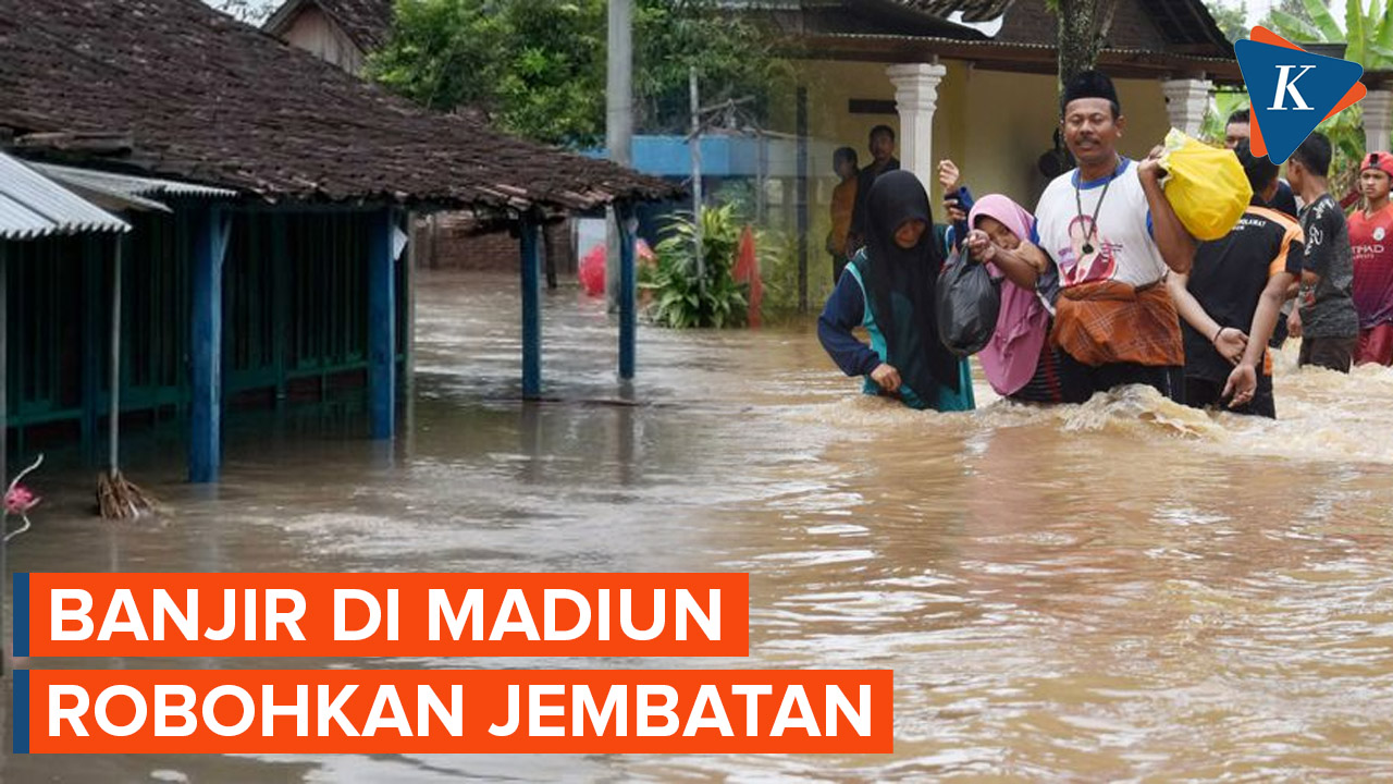 Curah Hujan Tinggi, Banjir Rendam Tiga Kecamatan di Madiun