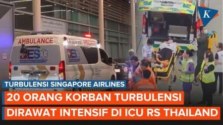 Update Singapore Airlines Turbulensi, 20 Orang Masuk ICU di RS Thailand
